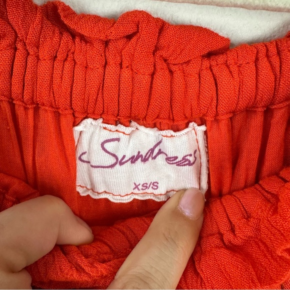 Sundress Tara Milk Tea Bella Orange Gold Sequin Dress - Picture 3 of 7